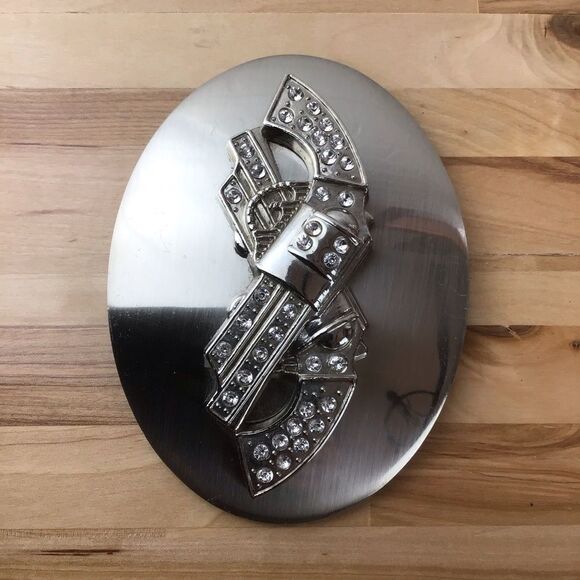 Vintage Cowboy Guns Belt Buckle Incrusted crystal gangster southwestern country - Picture 6 of 10